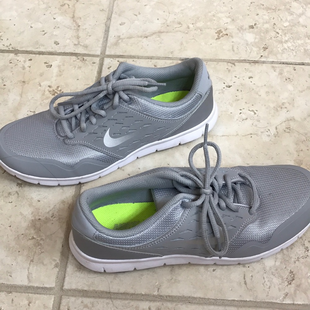 Grey Nike shoes